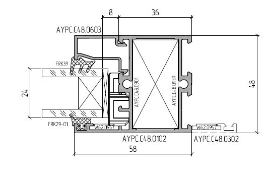 aluminium skillevegger 1